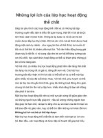 Những lợi ích của lớp học hoạt động thể chất docx