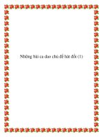 Một số bài ca dao chủ đề hát đối pdf