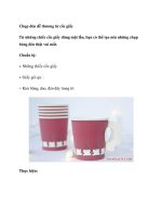 Chụp đèn dễ thương từ cốc giấy potx