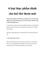6 loại thực phẩm dành cho hơi thở thơm mát pptx