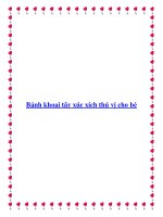 Bánh khoai tây xúc xích thú vị cho bé ppt