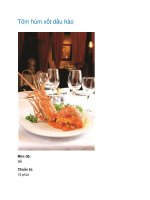 Tôm hùm xốt dầu hào docx