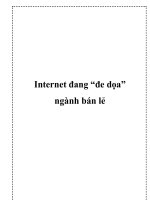 Internet đang “đe dọa” ngành bán lẻ docx