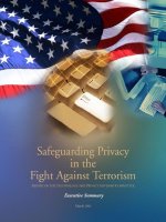 safeguarding privacy in the fight against terrorism report of the technology pot