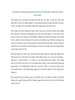 Facebook cho phép người dùng trả lời các bình luận trong Wall thông qua email docx