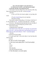 LUẬT DOANH NGHIỆP - BÀI 2 : DOANH NGHIỆP VÀ QUY CHẾ THÀNH LẬP, TỔ CHỨC, GIÁI THỂ DOANH NGHIỆP doc