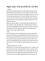 Ngăn chặn 10 lý do khiến bé ''''nổi đóa'''' doc