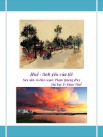 Đề tài: Huế - tình yêu của tôi pdf