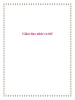 Giảm đau nhức cơ thể. pdf