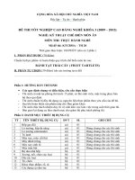 đề thi tốt nghiệp cao đẳng nghề-kỹ thuật chế biến món ăn-môn thi thực hành nghề mã đề thi ktcbma – th (20)