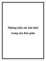 Những kiểu tóc búi thời trang mà đơn giản potx