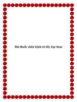Bài thuốc chữa bệnh từ dây bạc thau docx
