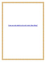 Làm sao mà mình tự tin nói trước đám đông? docx