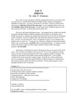 C++Lab 11 ARRAYS Dr. John P. Abraham potx