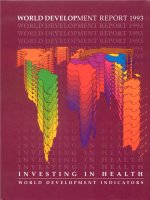 World Development Report 1993 Investing in Health pptx
