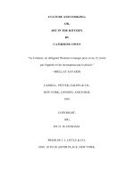 CULTURE AND COOKING; OR, ART IN THE KITCHEN. BY CATHERINE OWEN potx