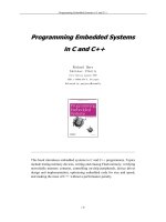 Programming Embedded Systems in C and C ++ docx