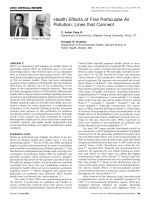 Health Effects of Fine Particulate Air Pollution: Lines that Connect doc