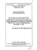 Luận văn: Chính sách và giải pháp phát triển thị trường hàng hóa xuất khẩu của Việt nam pot