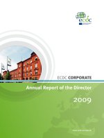 ECDC CORPORATE Annual Report of the Director 2009 docx