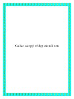 Ca dao ca ngợi vè đẹp của núi non doc