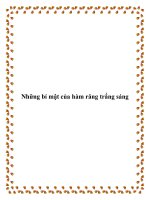 Những bí mật của hàm răng trắng sáng pptx