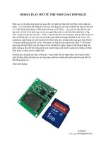 MODUL PLAY MP3 TỪ THẺ NHỚ GIAO TIẾP RS232 docx
