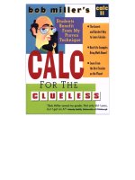 calculus for the clueless, calc ii - bob millers