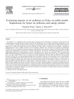 Evaluating impacts of air pollution in China on public health: Implications for future air pollution and energy policies pptx