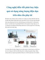 Công nghệ điều tiết phát huy hiệu quả sử dụng năng lượng điện dựa trên nhu cầu phụ tải pot