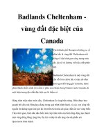 Badlands Cheltenham vùng đất đặc biệt của Canada pot