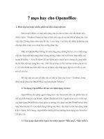 7 mẹo hay cho Openoffice docx