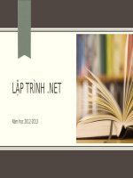 LẬP TRÌNH .NET pot