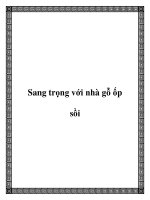 Sang trọng với nhà gỗ ốp sồi docx