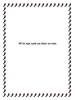 Để bé ngủ cạnh mẹ được an toàn pdf