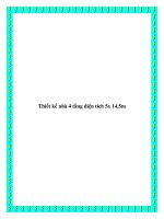 Thiết kế nhà 4 tầng diện tích 5x 14,5m pptx