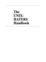 The UNIXHATERS Handbook pdf