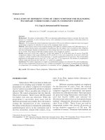 EVALUATION OF DIFFERENT TYPES OF CHEST SYMPTOMS FOR DIAGNOSING PULMONARY TUBERCULOSIS CASES IN COMMUNITY SURVEYS pot