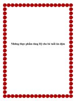 Những thực phẩm tăng IQ cho bé tuổi ăn dặm docx