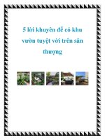 5 lời khuyên để có khu vườn tuyệt vời trên sân thượng potx