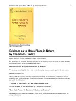 Evidence as to Man''''s Place in Nature docx