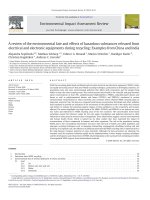 A review of the environmental fate and effects of hazardous substances released from electrical and electronic equipments during recycling: Examples fromChina and India doc