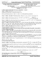 Thi thử đại học với đề bám sát cấu trúc của Bộ môn toán part 2