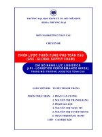 Tiểu luận:Chiến lược chuỗi cung ứng toàn cầu pdf