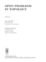 open problems in topology-jan van hill, george reed