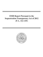 OMB Report Pursuant to the Sequestration Transparency Act of 2012 (P. L. 112–155) potx