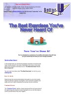 The Best Exercises You''''ve Never Heard Of potx