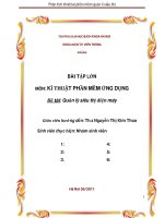Đề tài: Quản lý siêu thị điện máy pdf