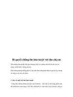 Bí quyết chống lão hóa tuyệt vời cho chị em doc