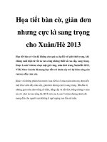 Họa tiết bàn cờ, giản đơn nhưng cực kì sang trọng cho Xuân/Hè 2013 pdf